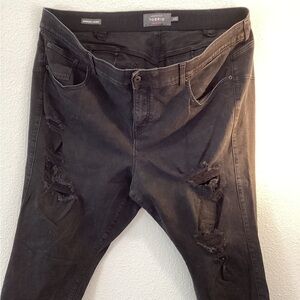 Torrid Distressed Black Jeans